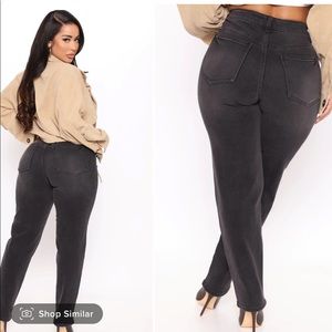 Size 11 black mom jeans